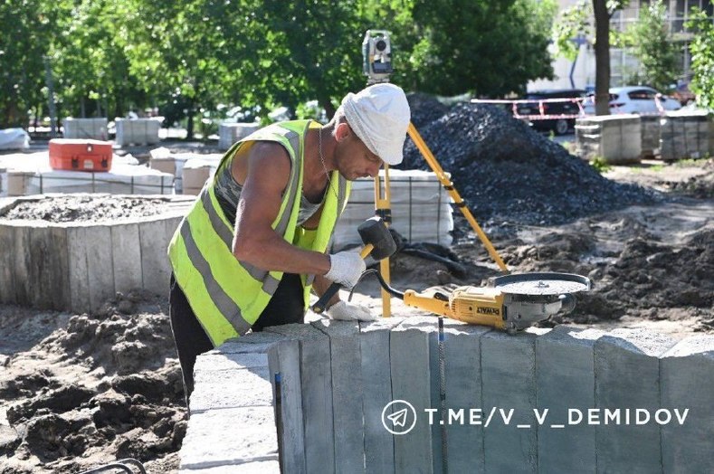 В Белгороде к 1 августа откроют сквер на улице Мичурина1