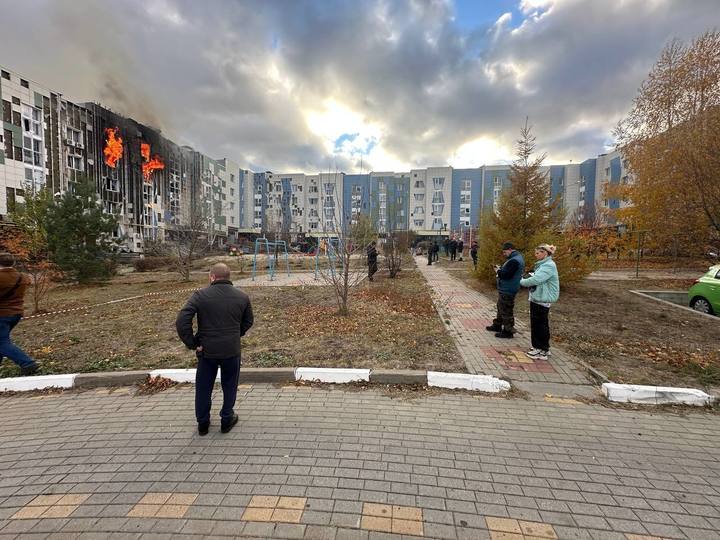 В Белгороде мужчина пострадал при атаке БПЛА на многоэтажку1