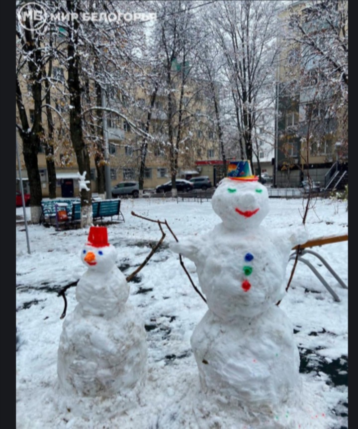 В Белгороде появились снежные скульптуры2