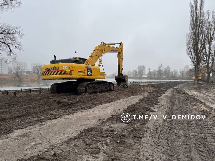 В Белгороде продолжается благоустройство набережной Северского Донца4