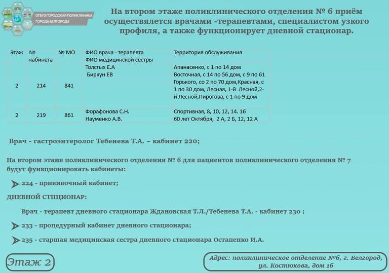 В поликлинике № 7 Белгорода на время ремонта изменится маршрутизация пациентов5