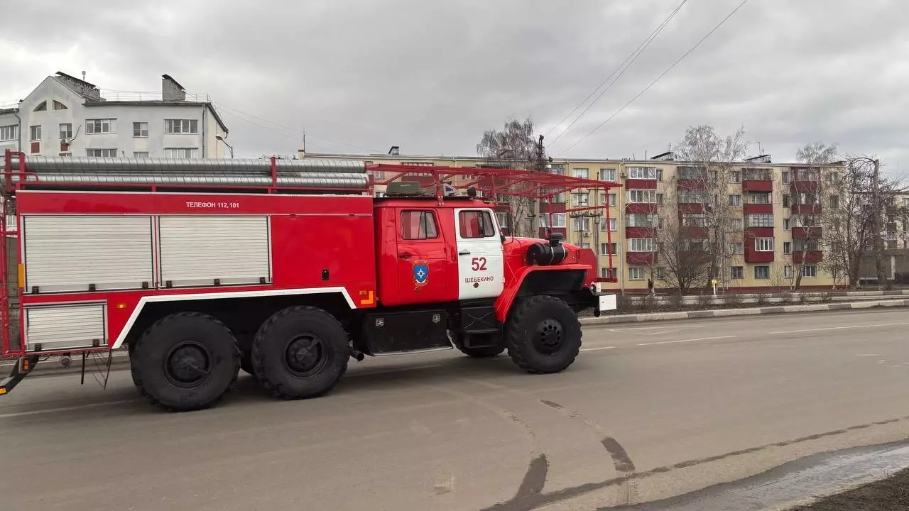 Место происшествия в посёлке Разумное